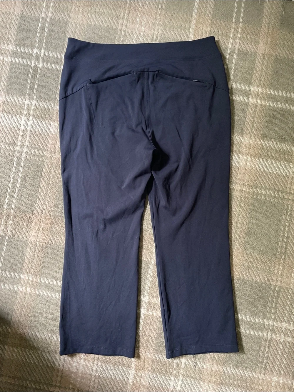 Athleta navy blue crop straight pants 18